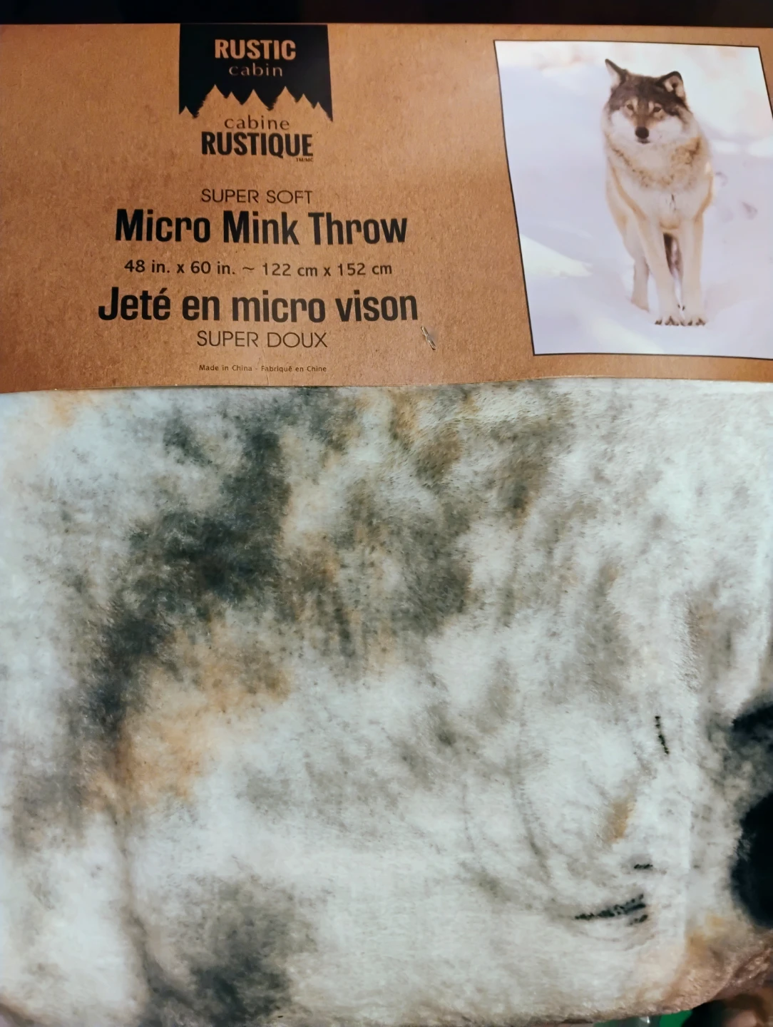 Rustic Cabin Super Soft Micro Mink Throw