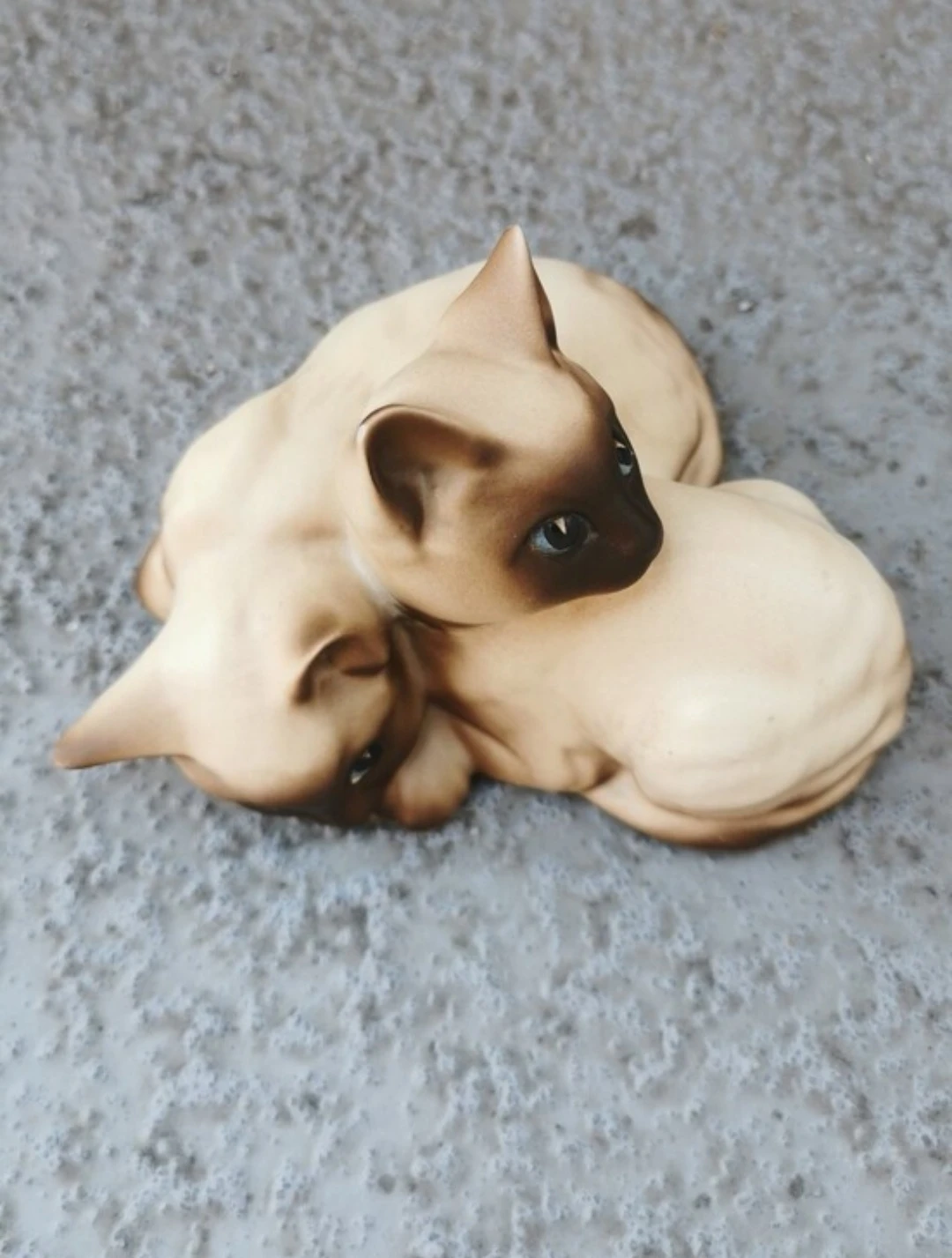 Vintage Beswick England #1296 Twin Siamese Kittens Figurine - photo 4
