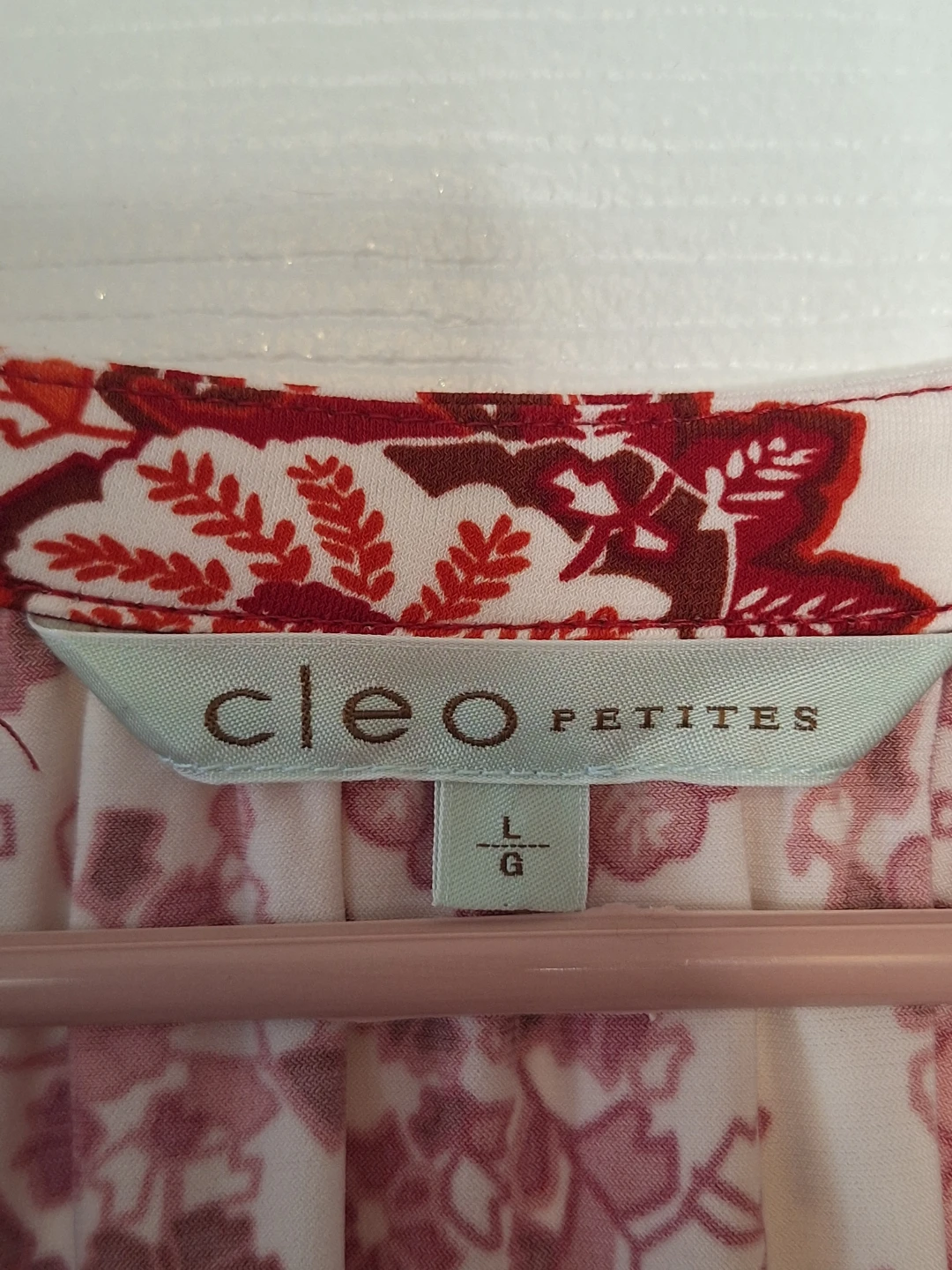 Cleo Petites Floral Print Blouse Size L - photo 3