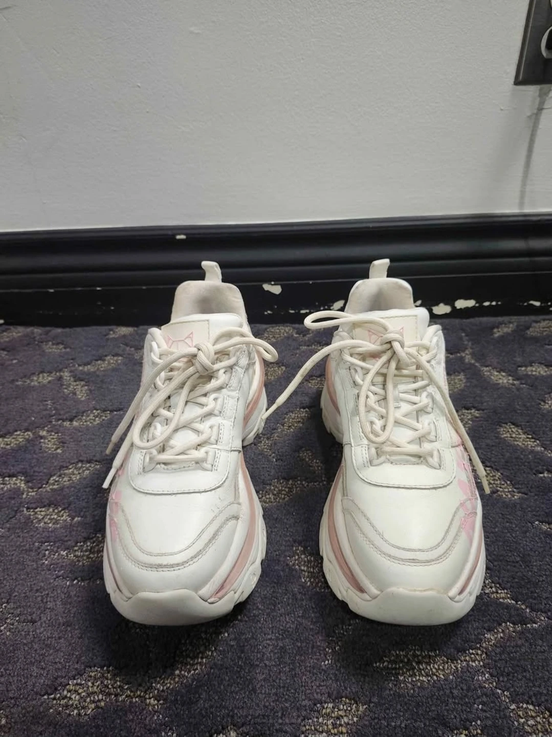Naked Wolfe Art Fierce White and Pink Sneakers - photo 3