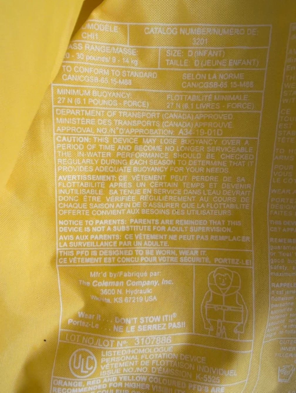 Stearns Infant Life Jacket (Size D) - photo 3