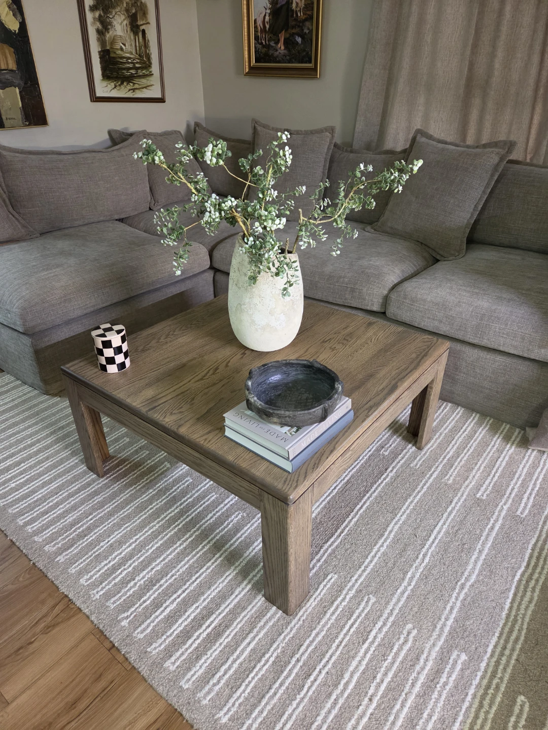 Solid oak  Square Coffee Table