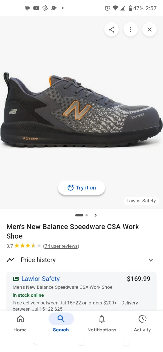 New Balance Speedware CSA Work Shoes - Men's 10 2E