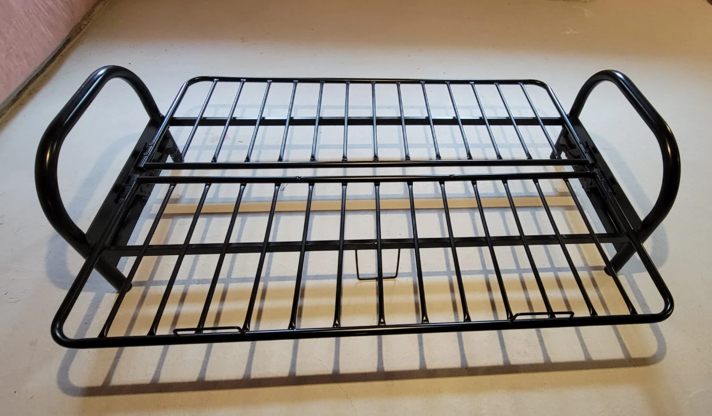 Black Metal Frame Futon