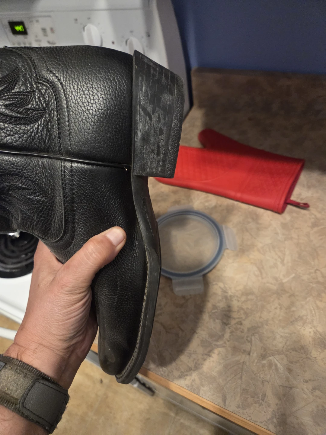 Ariat Leather Cowboy Boots Black Size 10D - photo 4