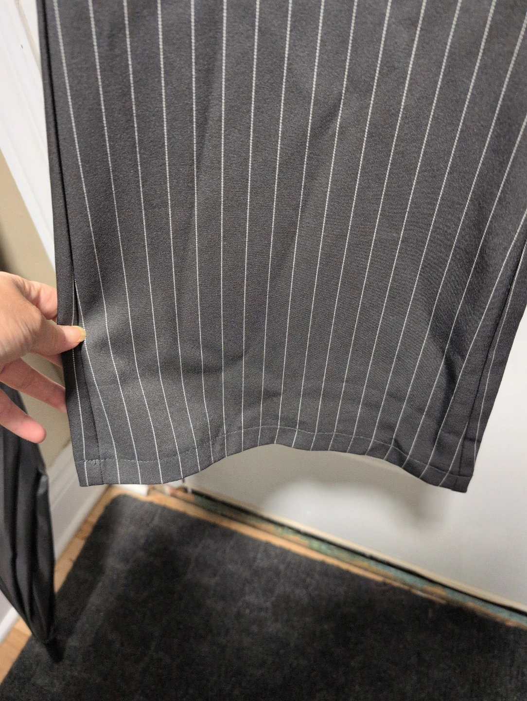 Grey Pinstripe Trousers - photo 3