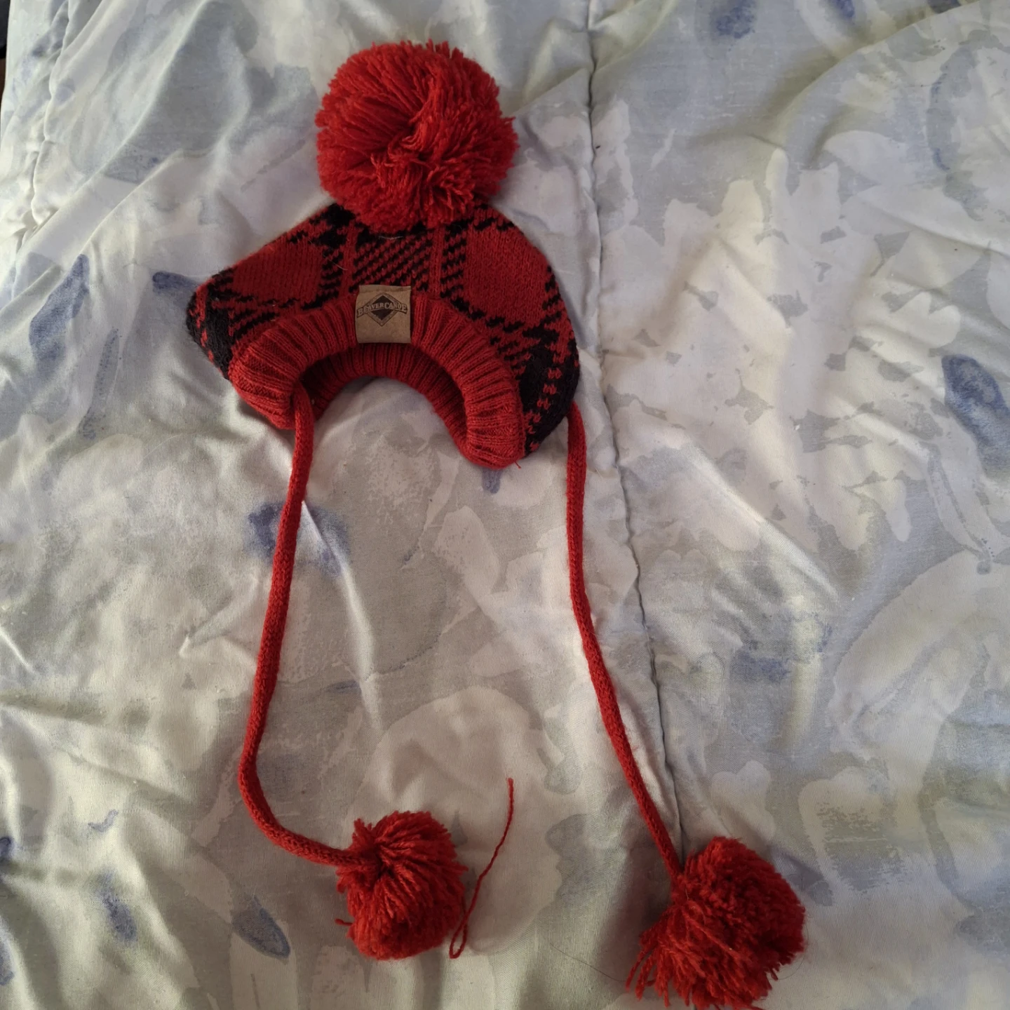 Pet Plaid Pom-Pom Hat size small - photo 3