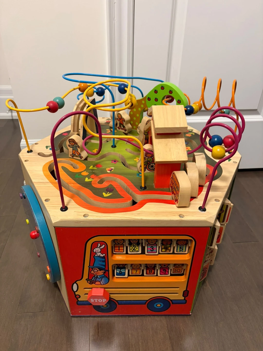 B. toys Youniversity Wooden Activity Cube