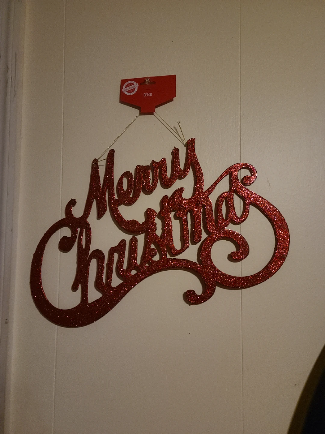 Christmas House Merry Christmas Hanging Sign