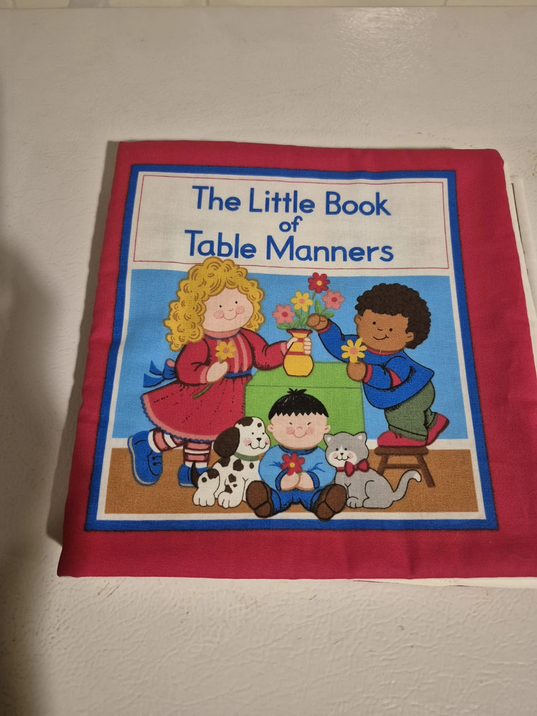 Vintage The Little Book of Table Manners Fabric Book