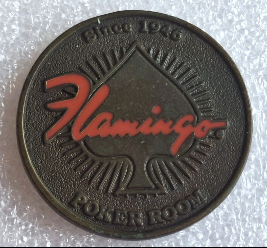 RARE Flamingo/O'sheas Oldest POKER ROOM ( Closed in 2021 ) Token
