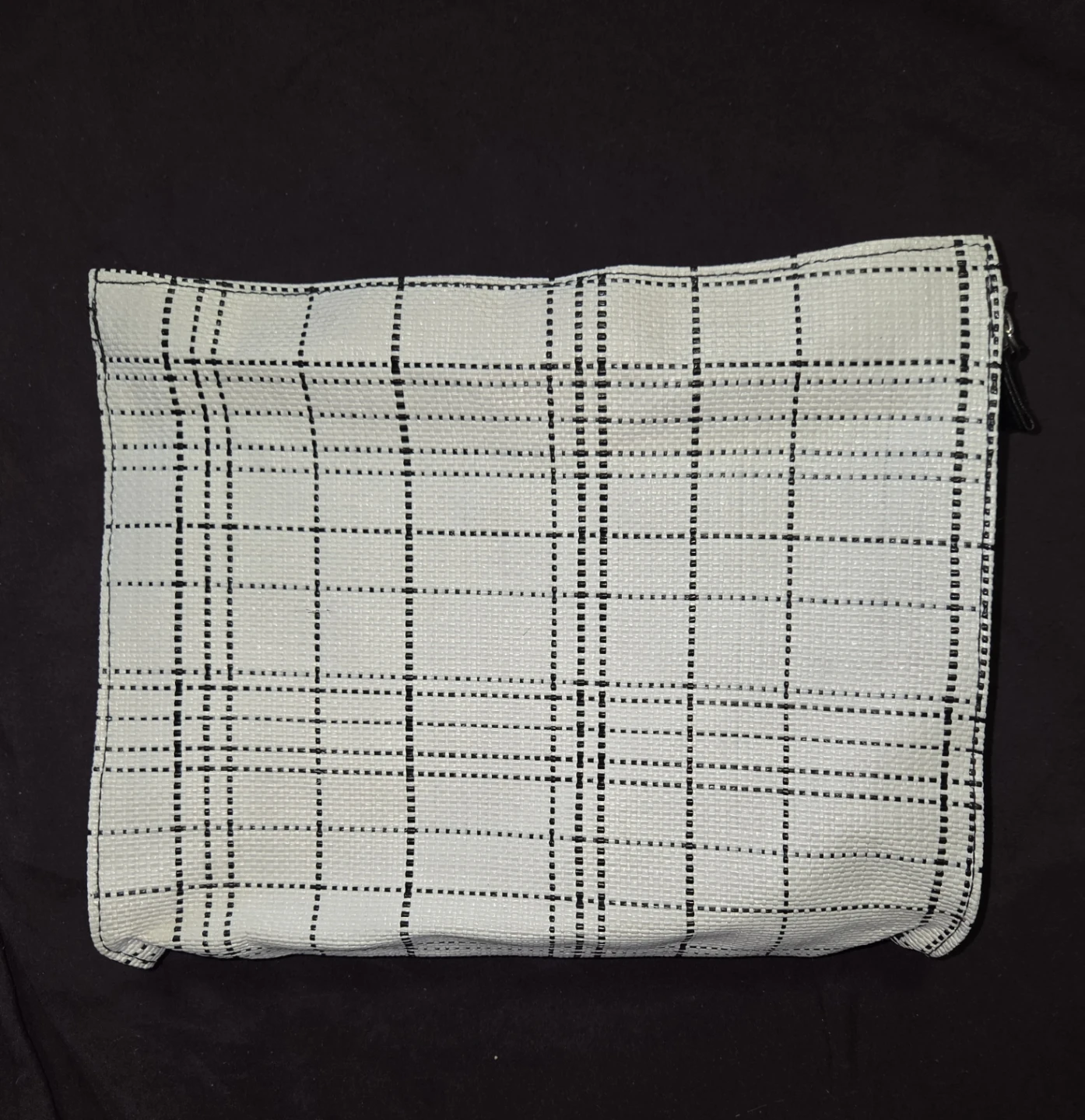 Black & White Plaid Checkered MU Bag