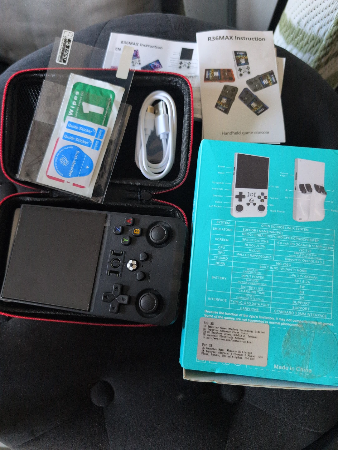 R36 MAX Handheld Game Console
