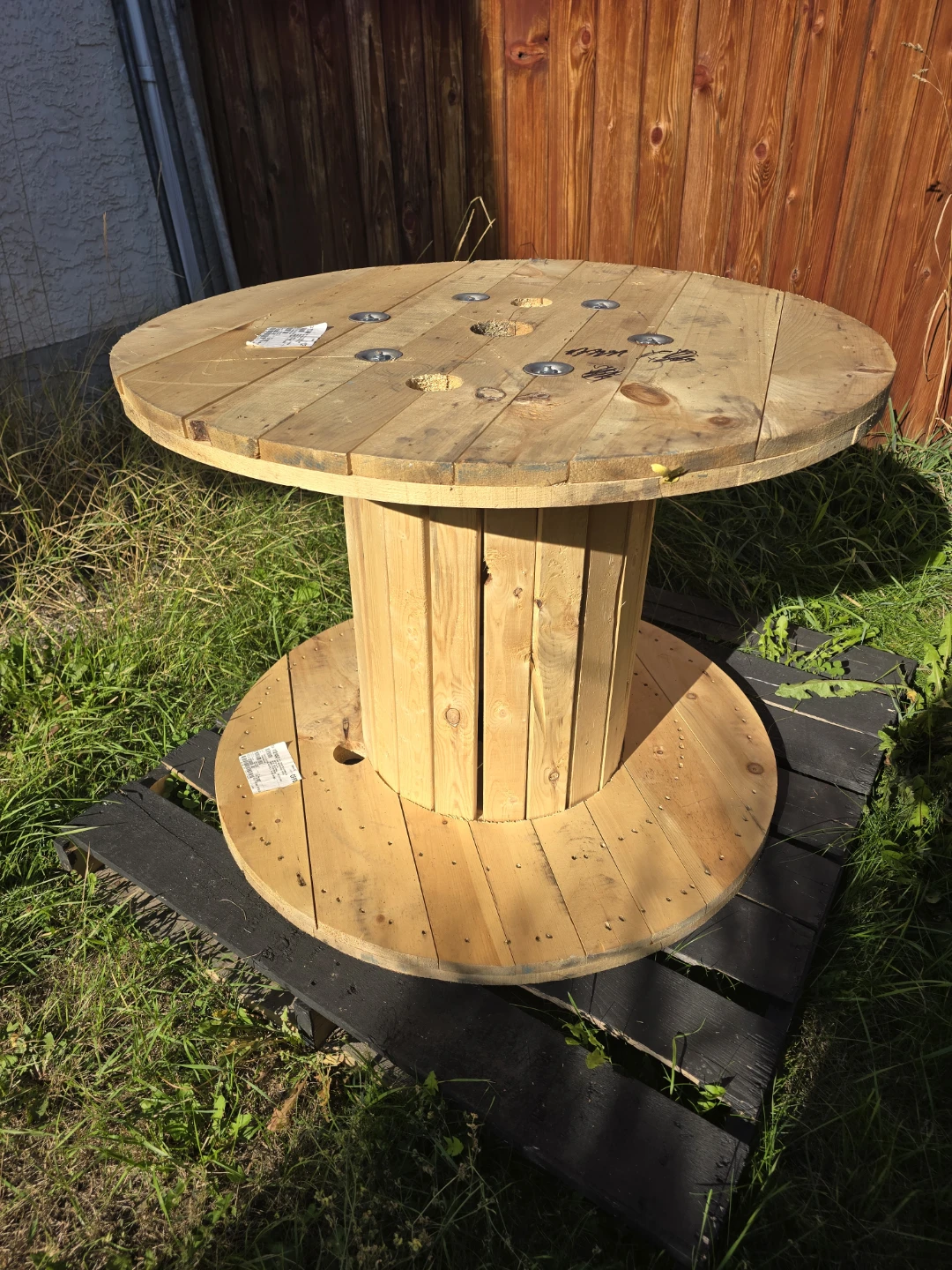 Large Wooden Cable Spool