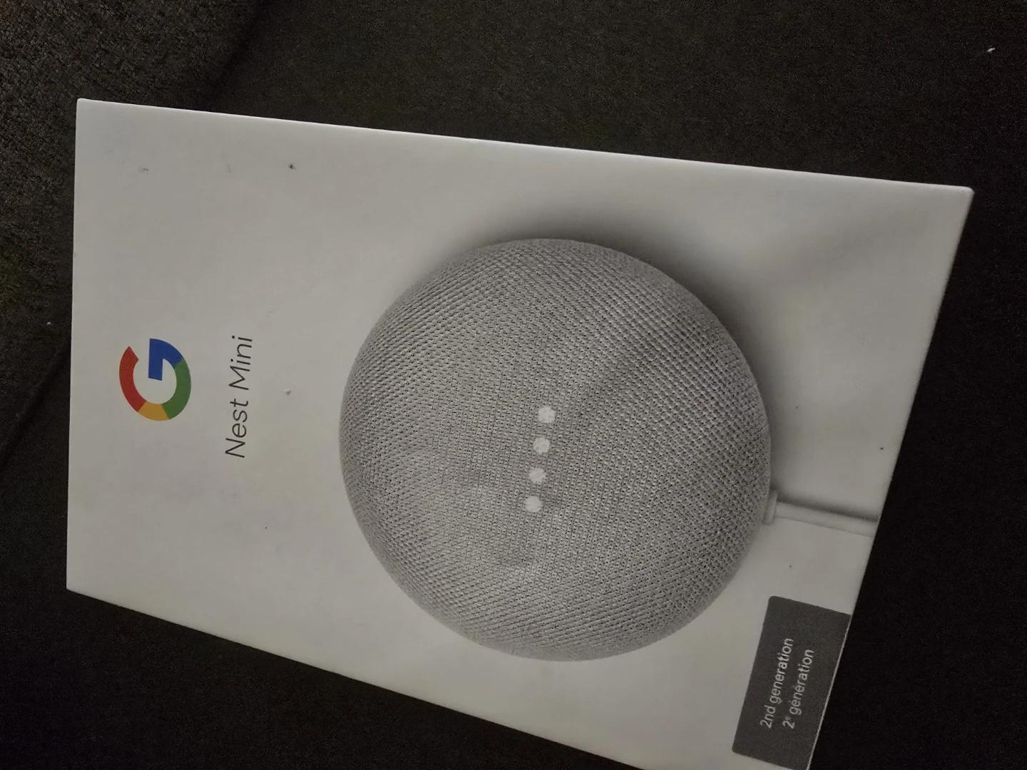 Google Nest Mini 2nd Generation open box