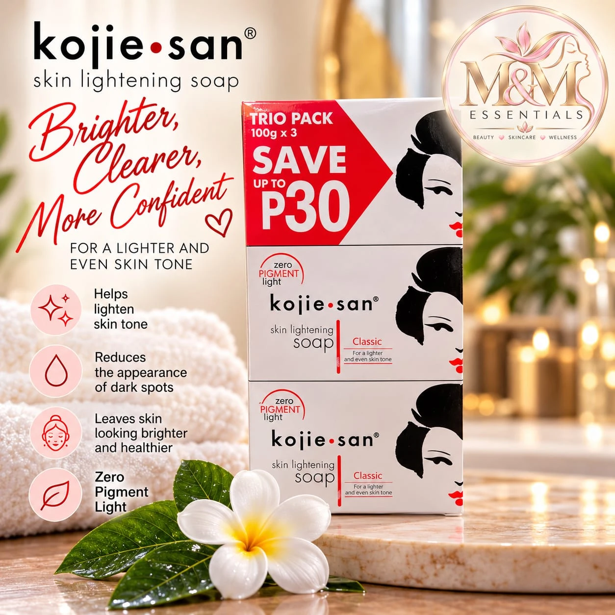 Kojie.San Skin Lightening Soap Trio Pack