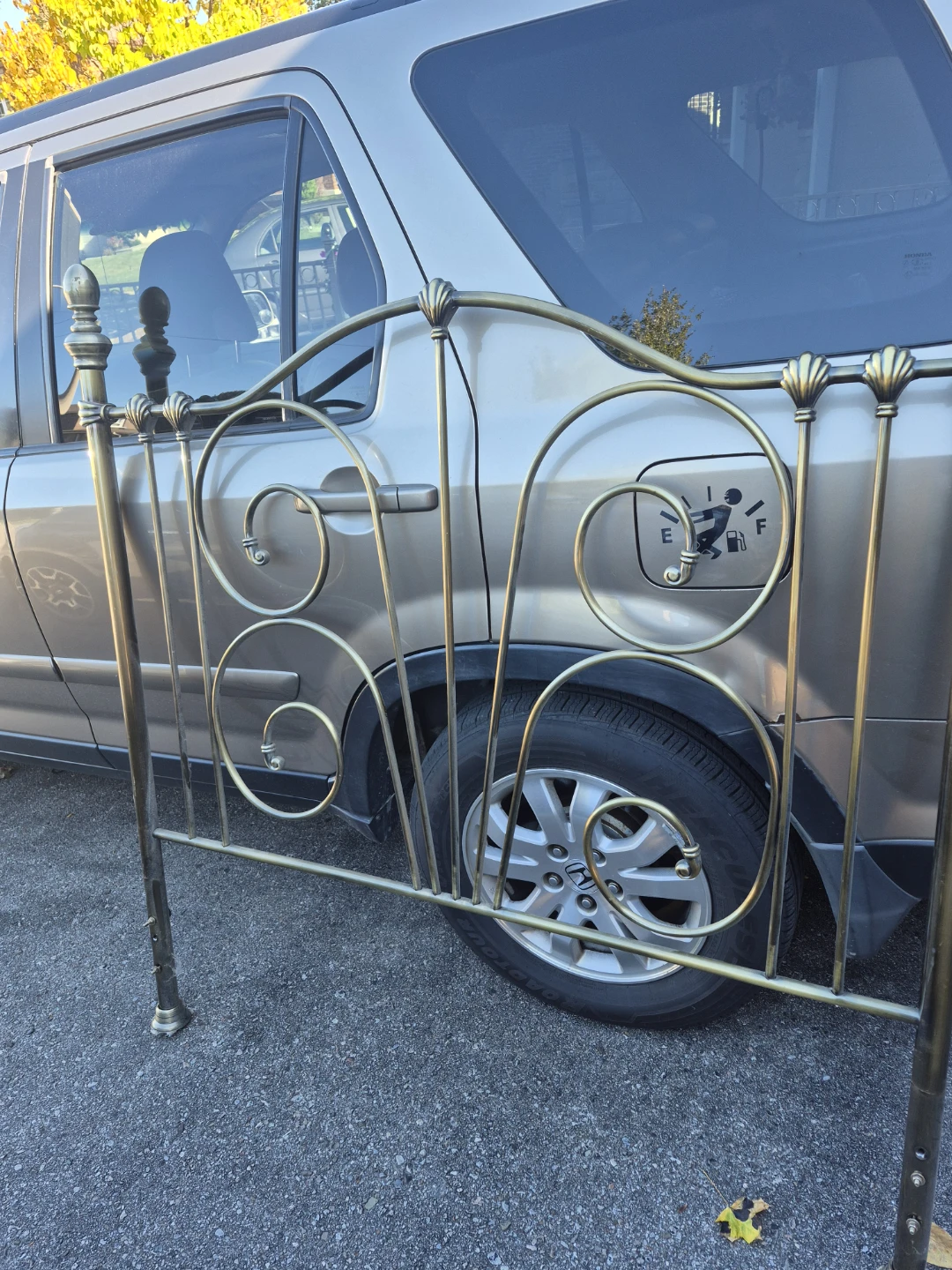 Vintage Brass Bed Frame Headboard and Footboard