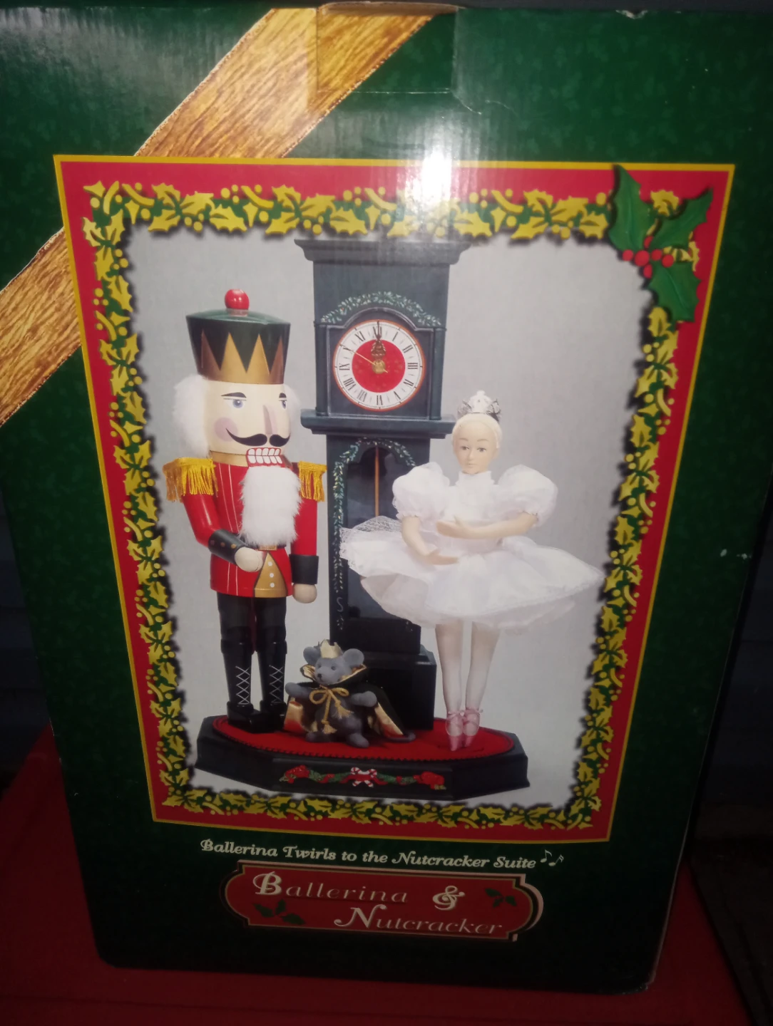 Holiday Creations Ballerina and Nutcracker Musical Clock - photo 2