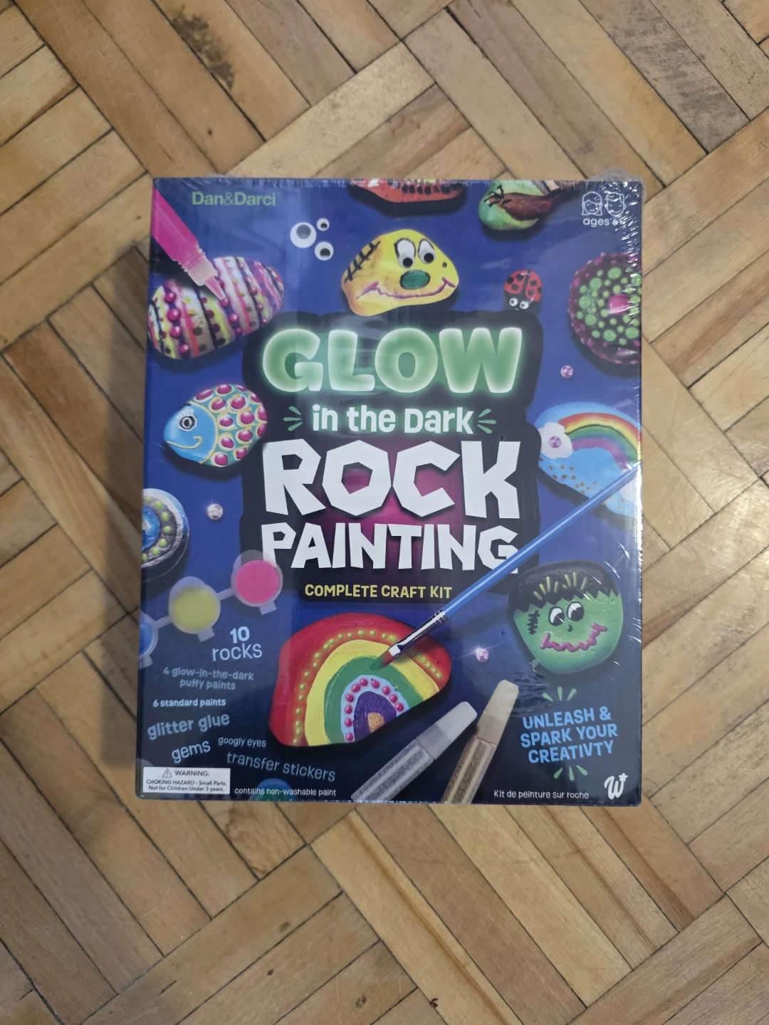 Dan&Darci Glow in the Dark Rock Painting Kit