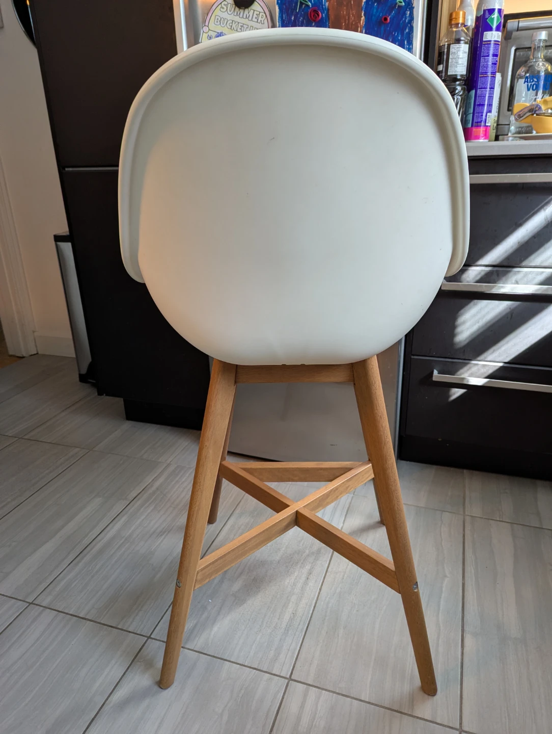 2 IKEA counter height stools - photo 4
