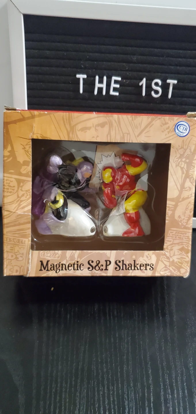 Marvel Iron Man vs. Whiplash Salt & Pepper Shakers