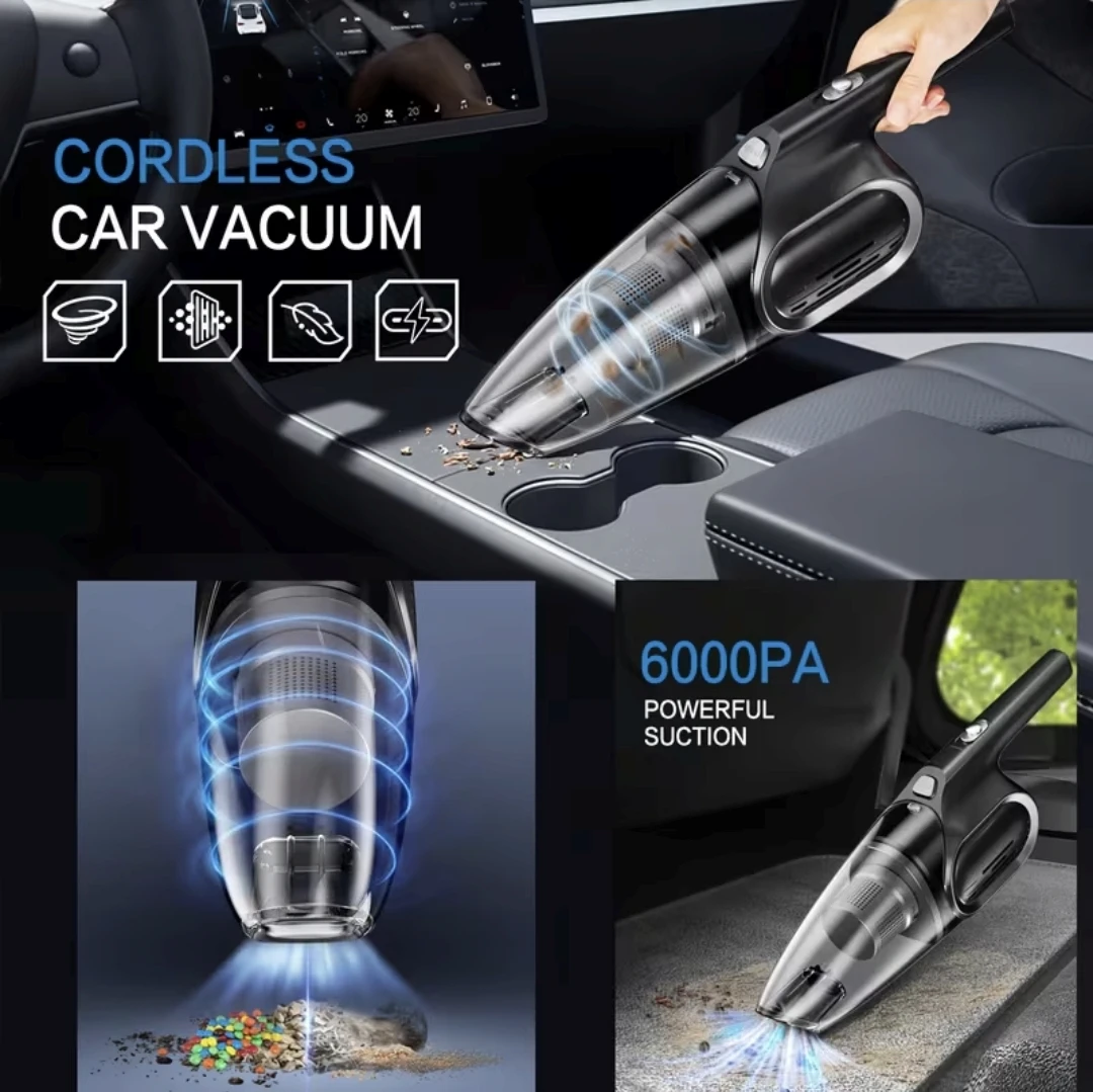 Cordless Handheld Vacuum – 6000PA – Car & Home *new - photo 3