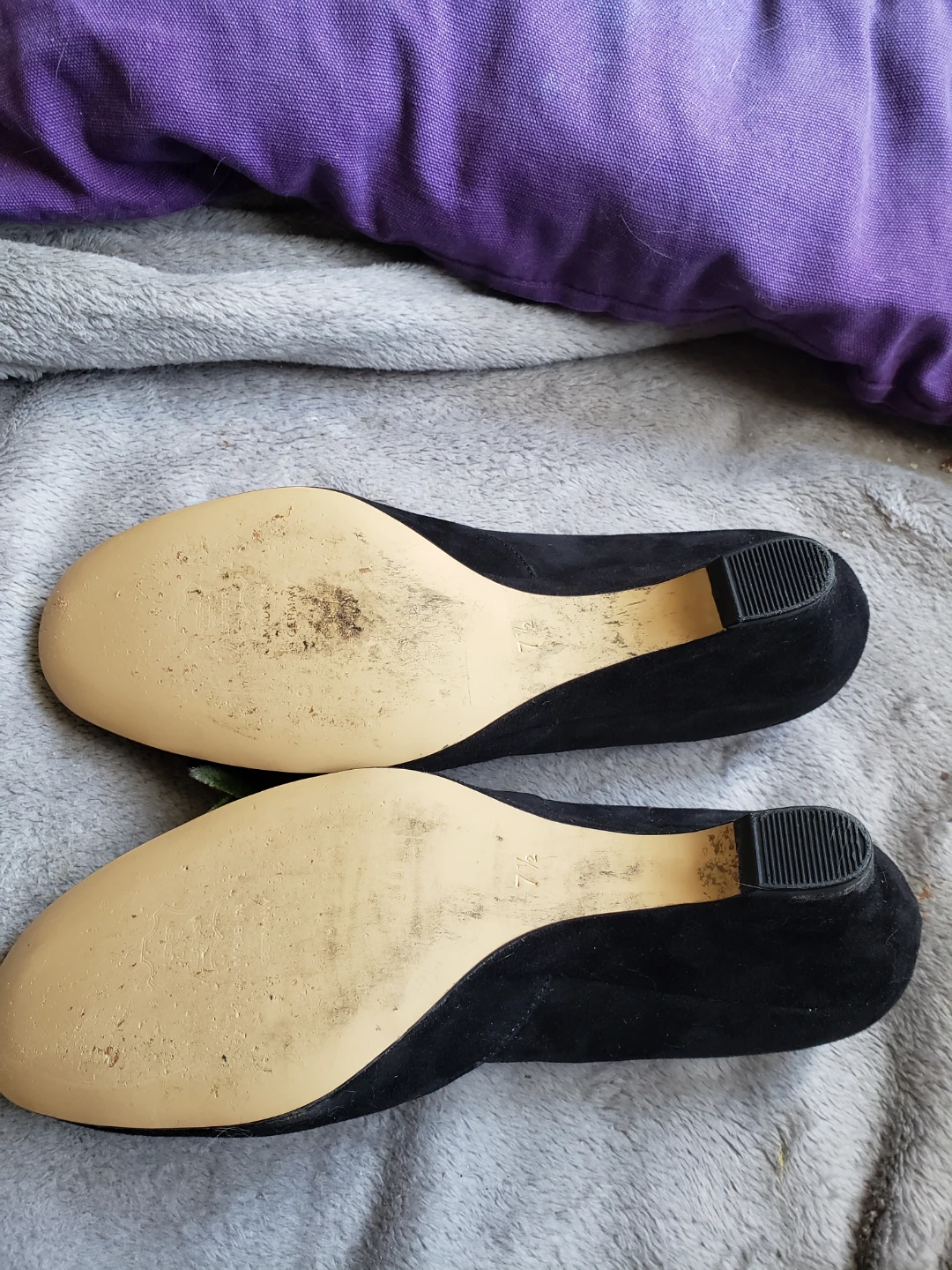 Peter Kaiser Black Suede Wedge Shoes - photo 4