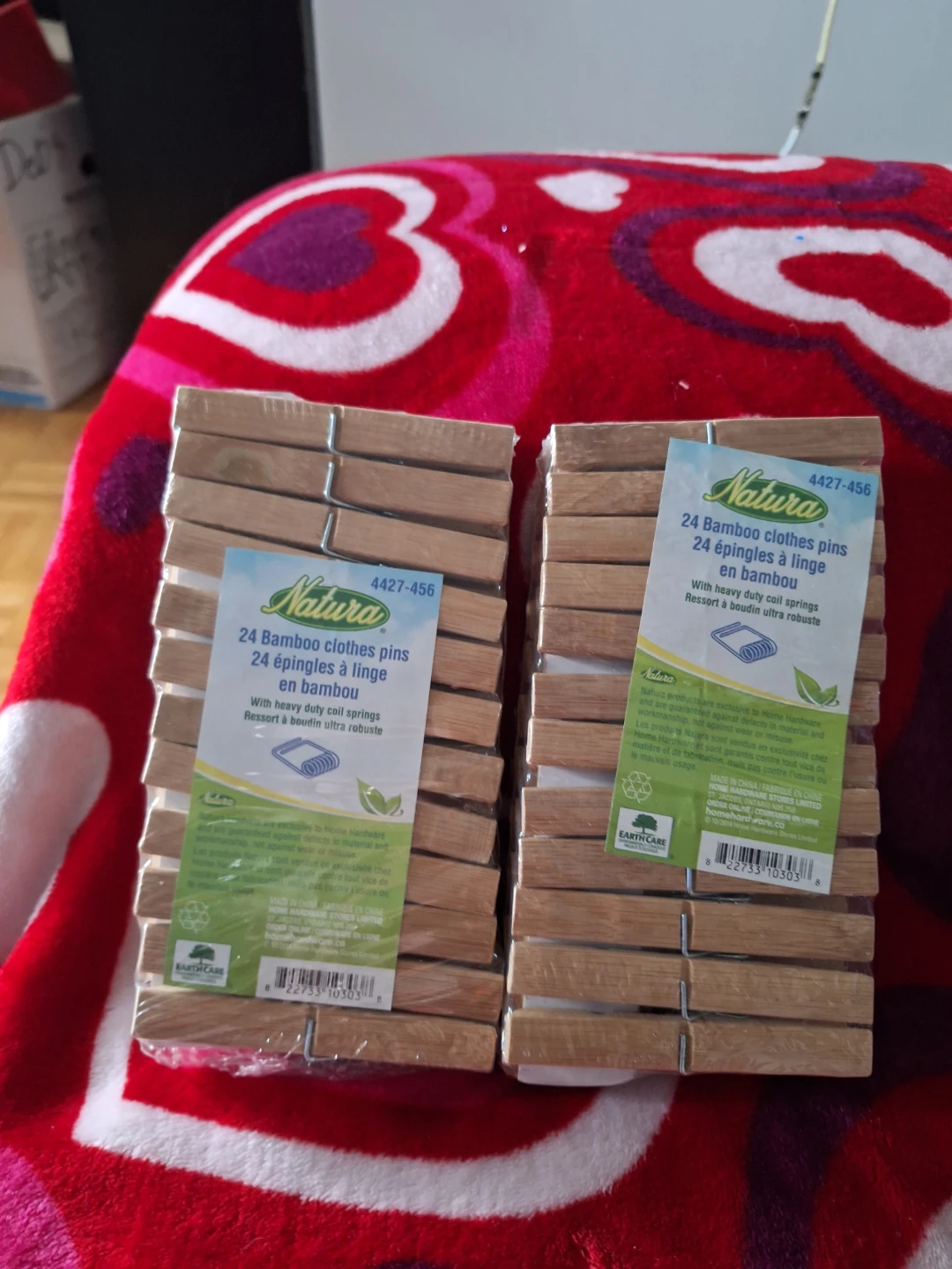Natura Bamboo Clothes Pins - 48 Count