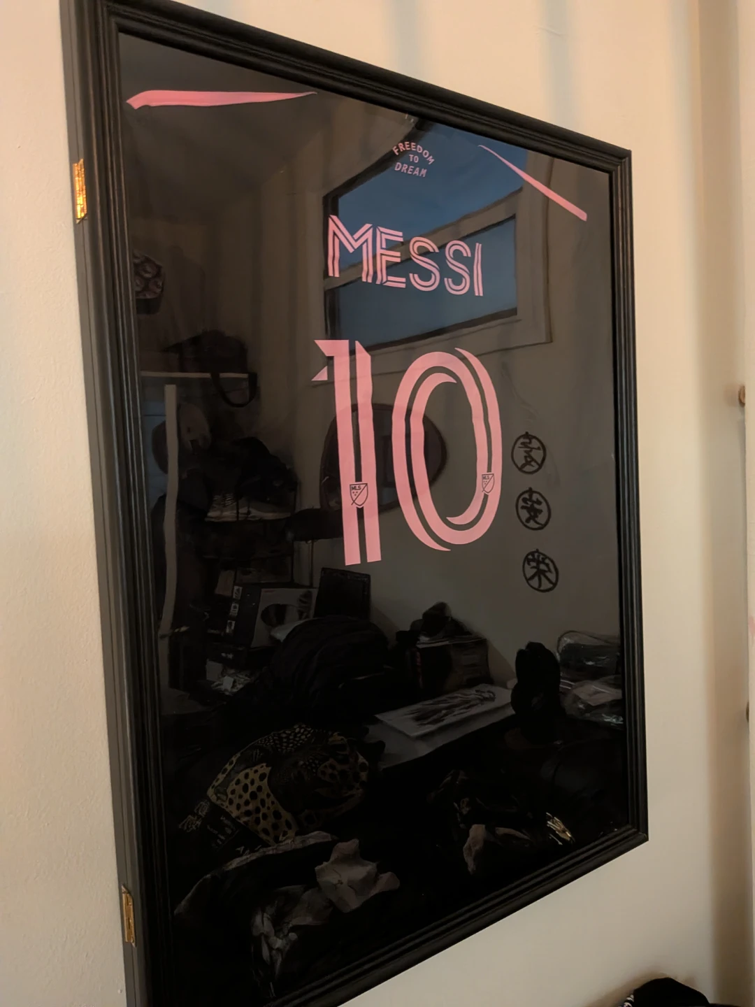 Framed original Adidas Messi shirt - photo 2