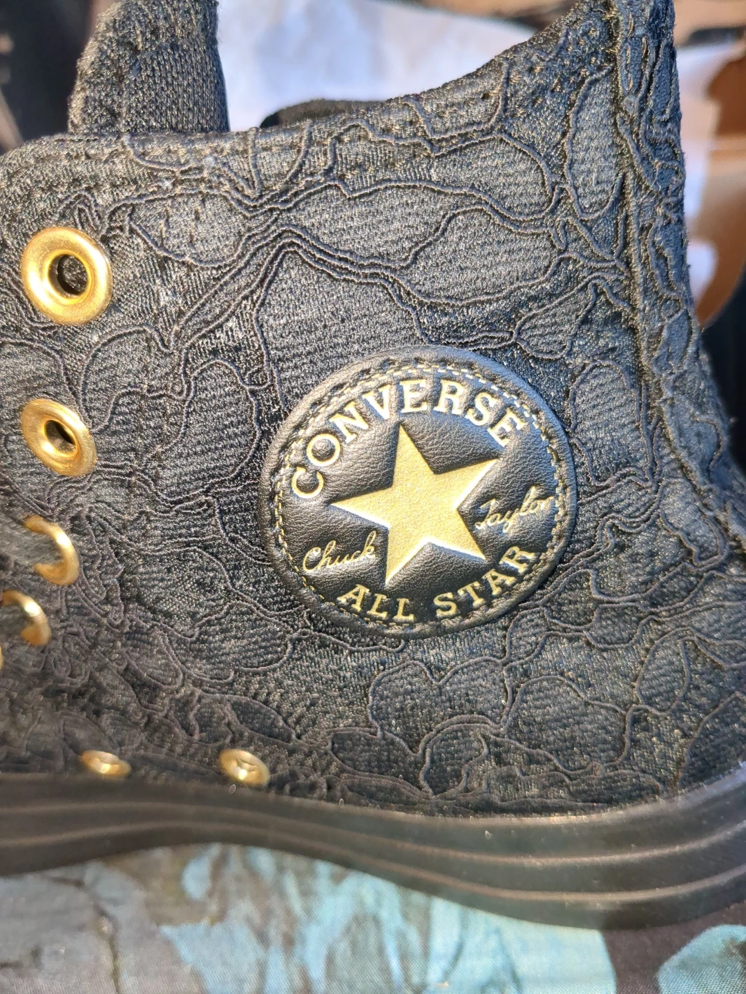 Converse Chuck Taylor All Star Black Lace High Tops CITAS - photo 3