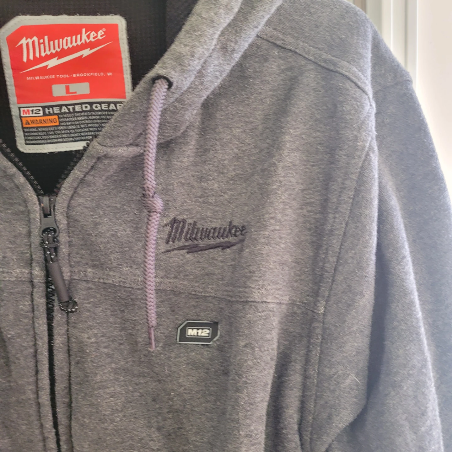 Milwaukee M12 Heated Hoodie - Grey - Large - photo 3