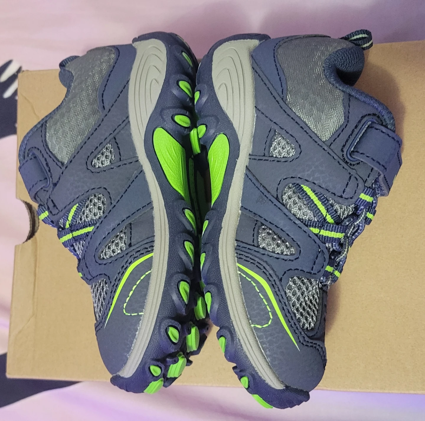 Merrell Kids Hiking Shoes Blue and Green Size 8.5 - photo 2