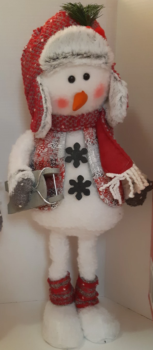 Christmas Snowman Figures set of 2 outdoor/indoor - photo 3