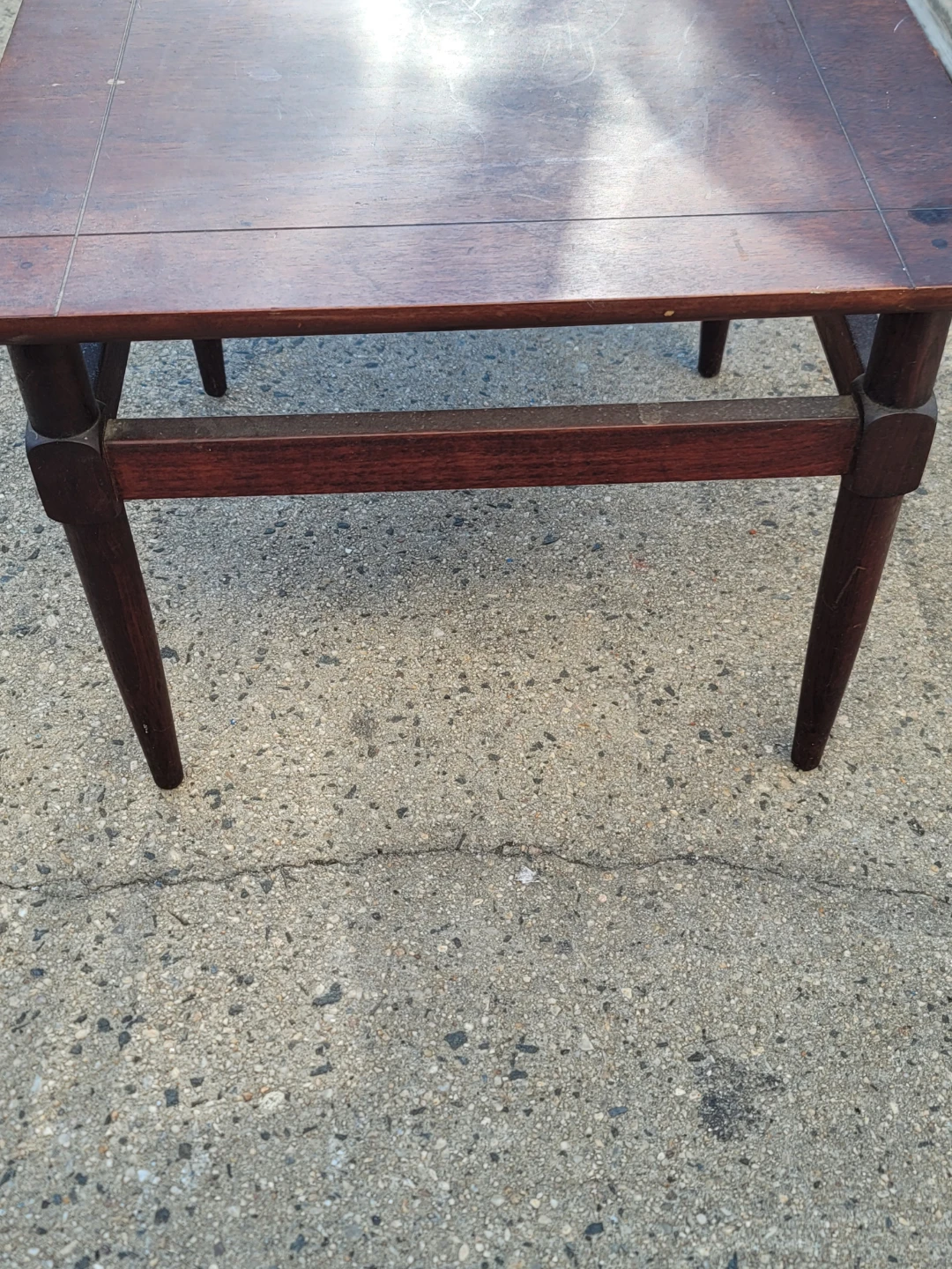 Vintage Mid-Century Modern Wood Side Table - photo 2
