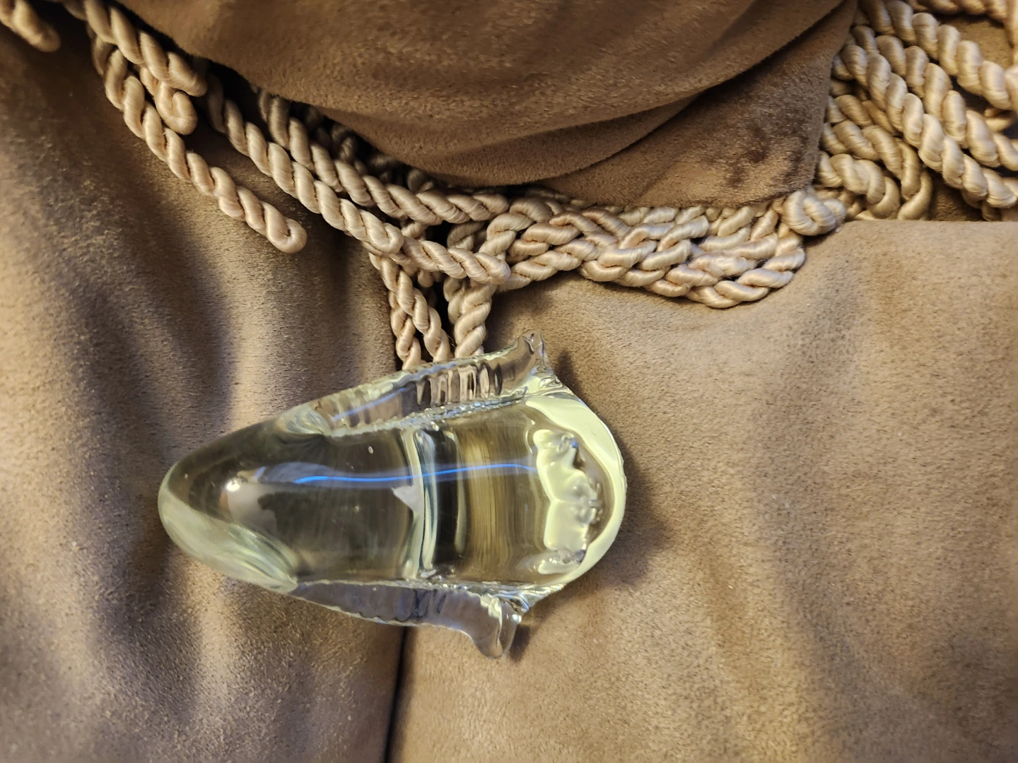 Clear Glass Decorative Penqin Ornament - photo 2