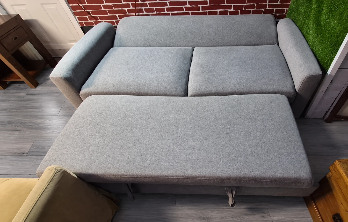 Grey Pull-Out Sofa Bed - photo 3