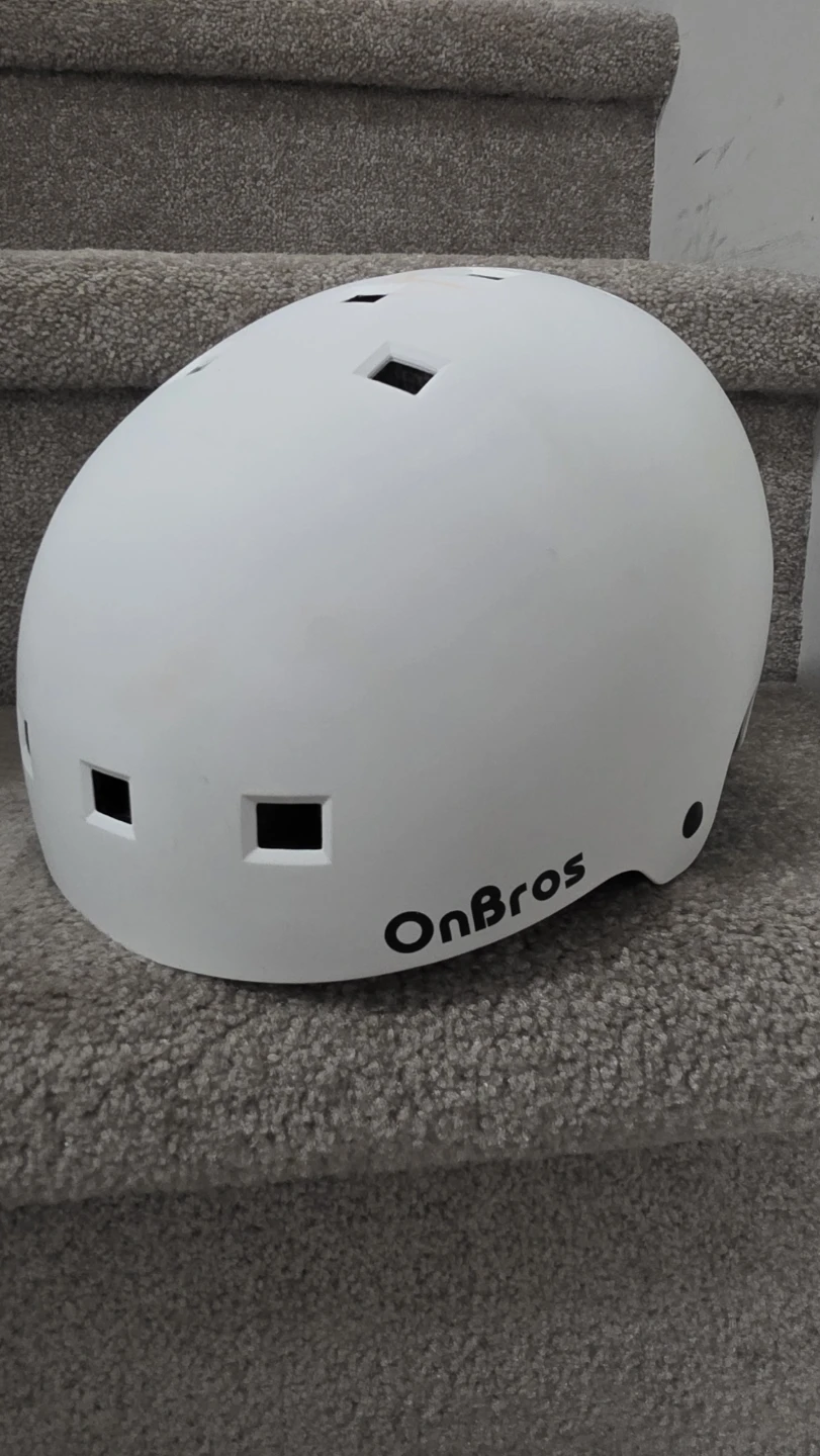 OnBros White Safety Helmet