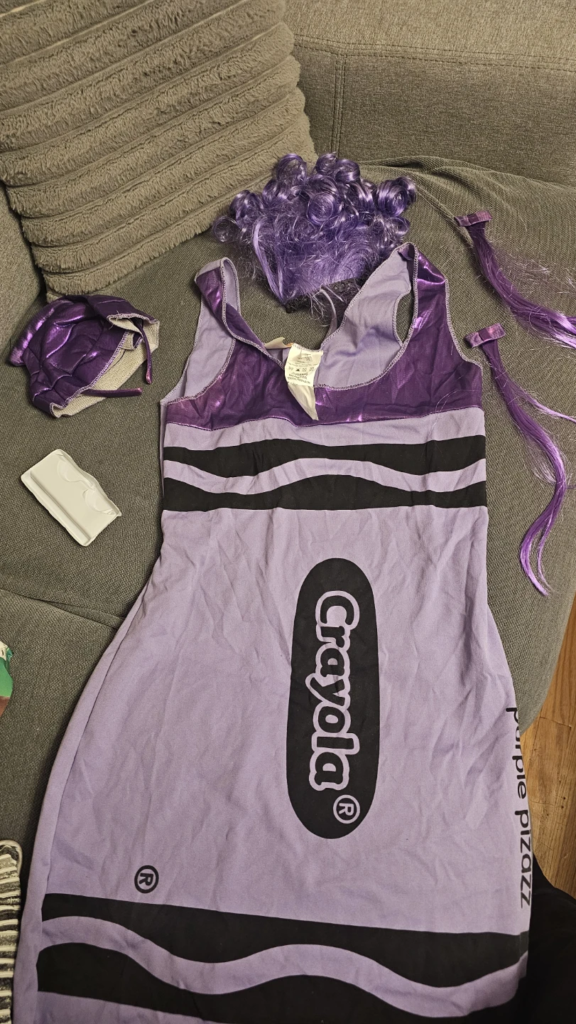 Crayola Purple Pizazz Adult Costume - photo 3