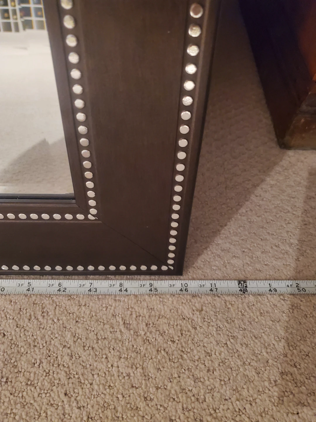 Large Studded Wall Mirror - photo 3