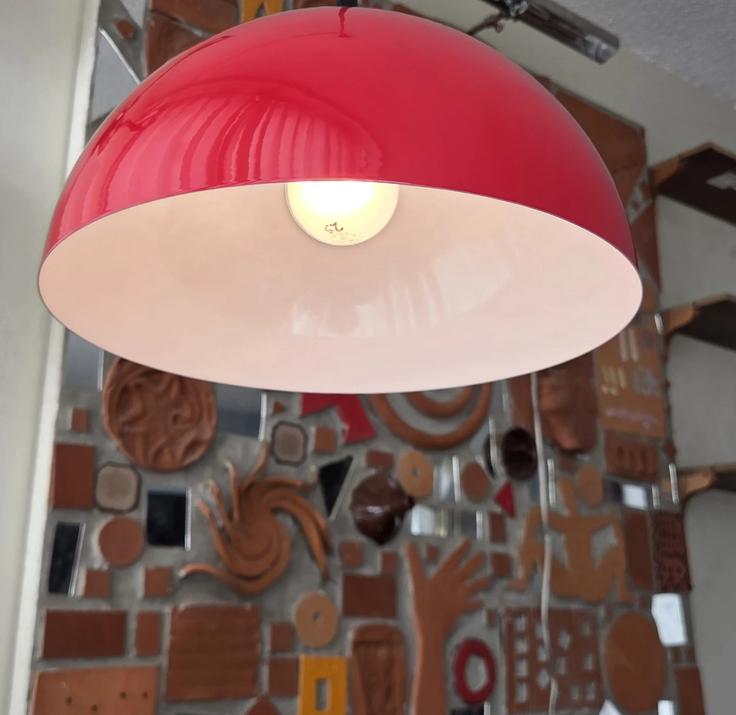 Retro Space Age Inspired Bowl Shape Ceiling Fixture(s)