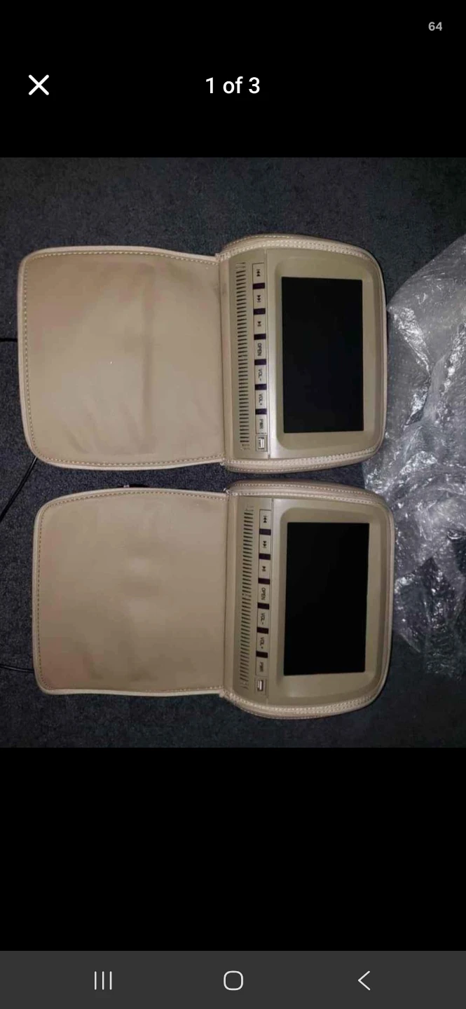 Car Headrest DVD Player Set