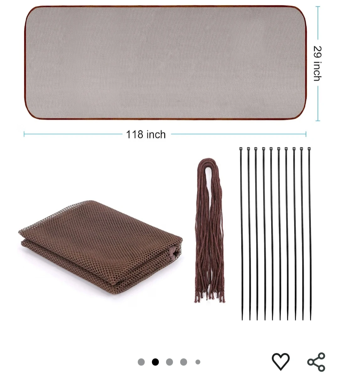 Adsoner Child Safety Rail Netting Brown - photo 4