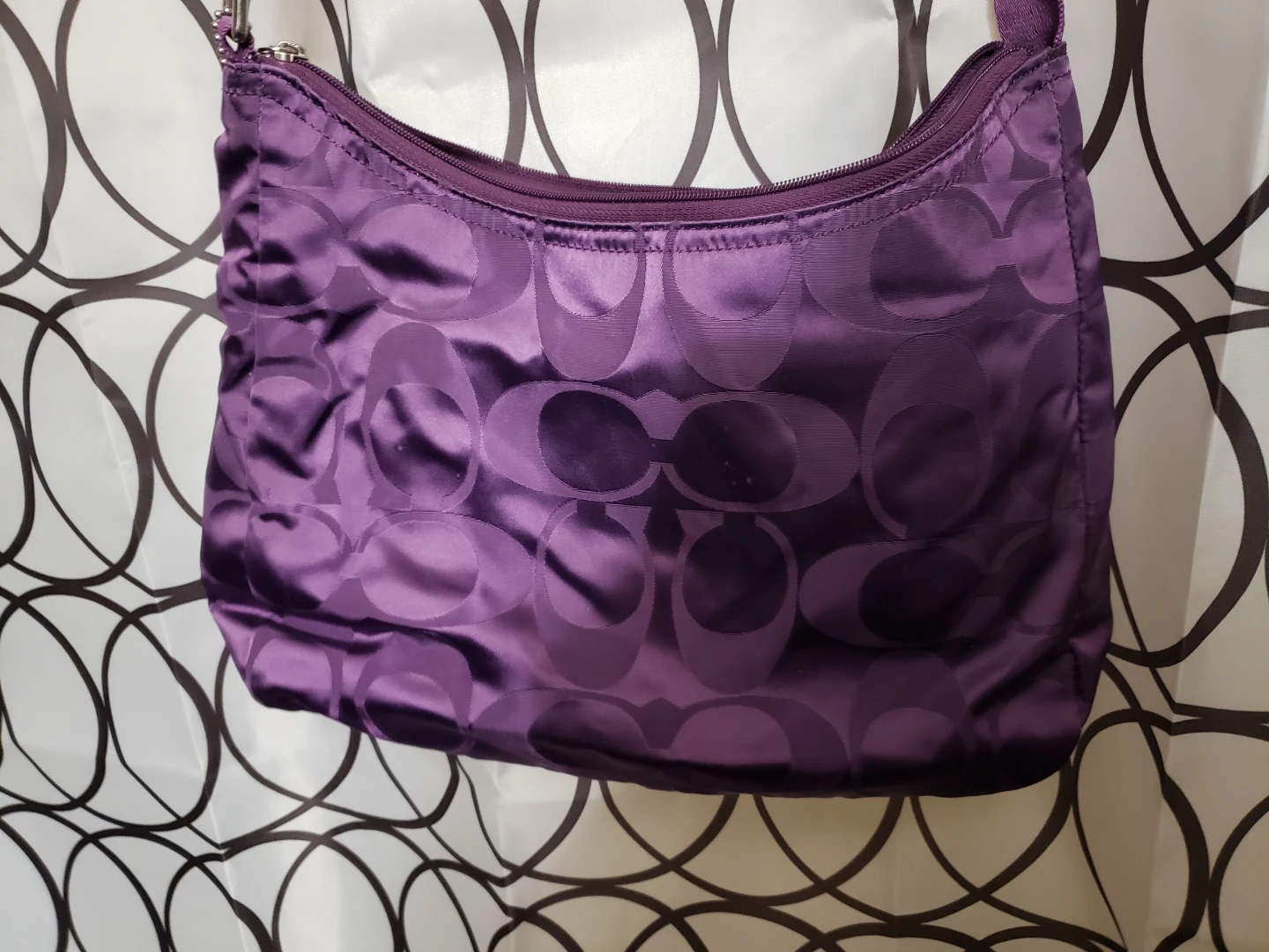 Purple Coach Signature C Crossbody Bag - photo 5