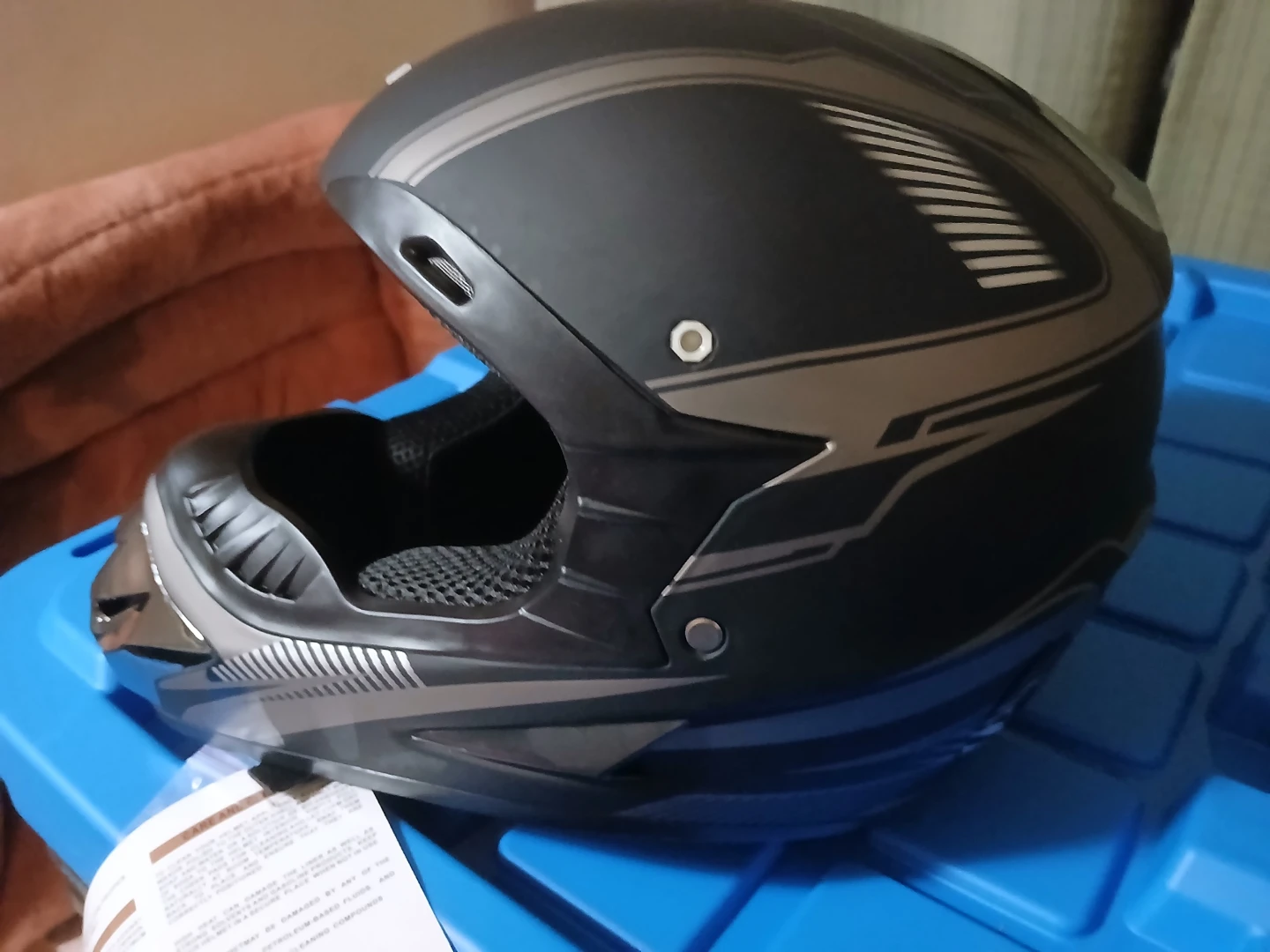 Full Face Motorcycle Helmet Matte Black
