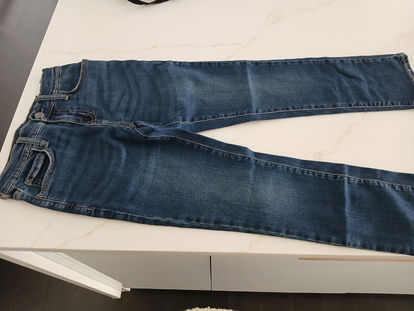Kids blue denim jeans size 8 - photo 3