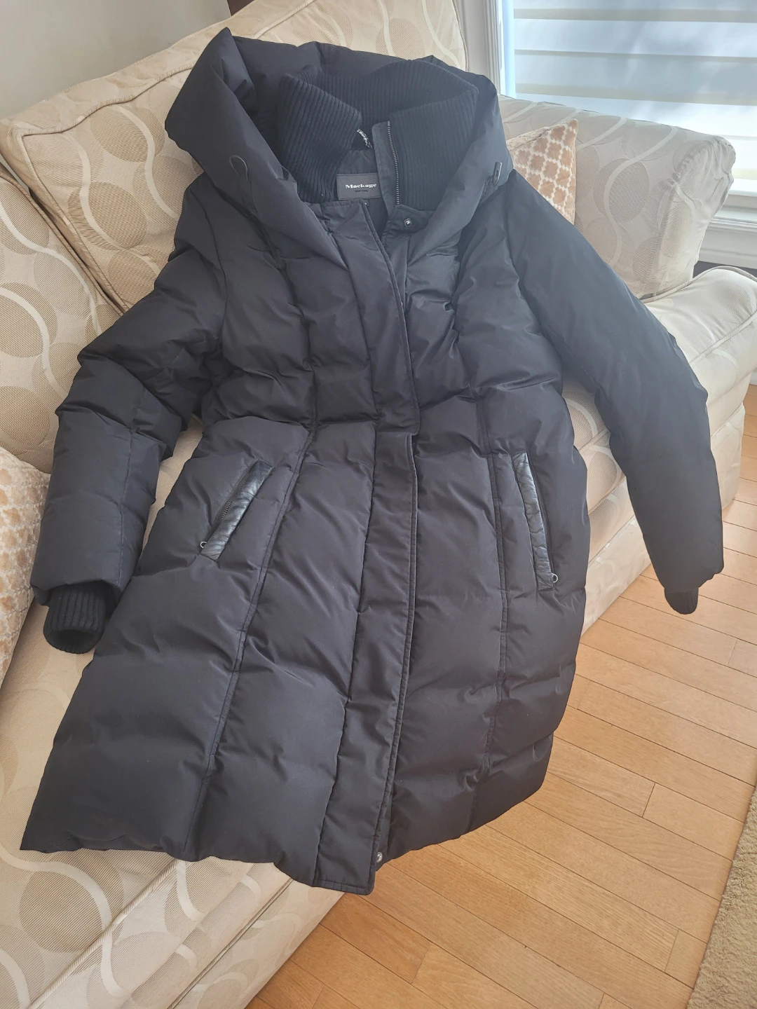 Mackage Black Down Coat