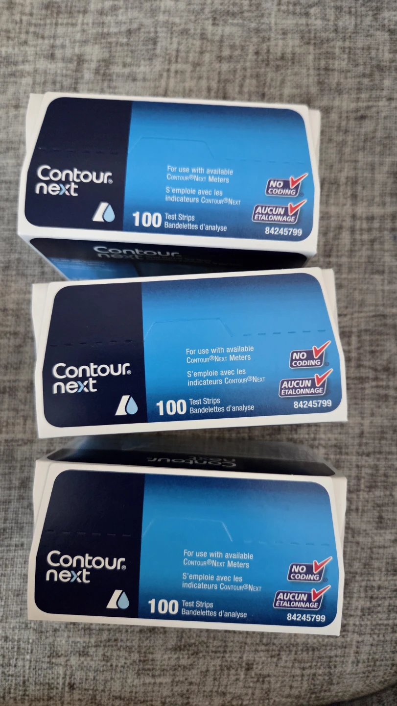3 Boxes Contour Next Blood Glucose Test Strips - photo 2