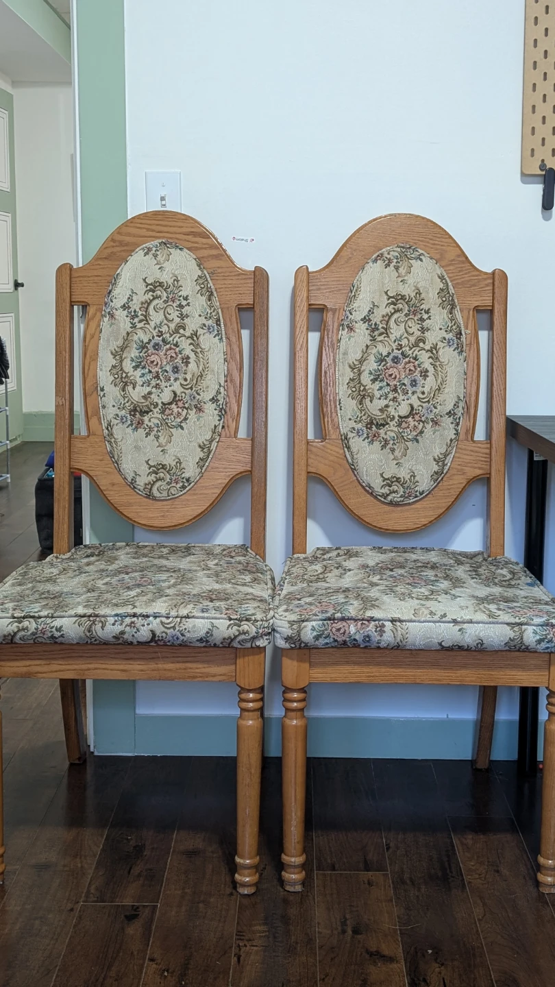 Vintage Tapestry Dining Chair