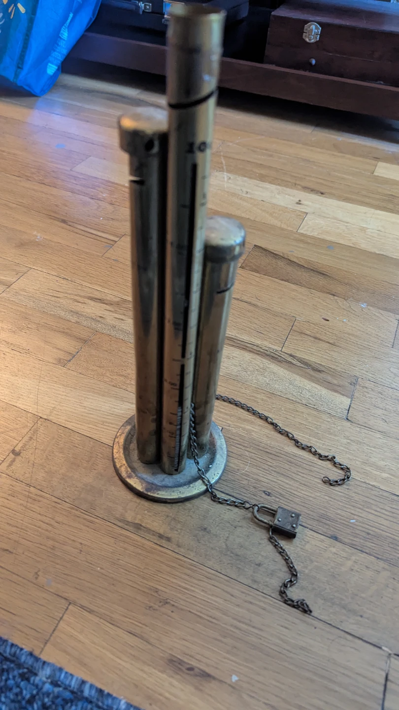 Vintage Brass Coin Bank Holder - photo 3
