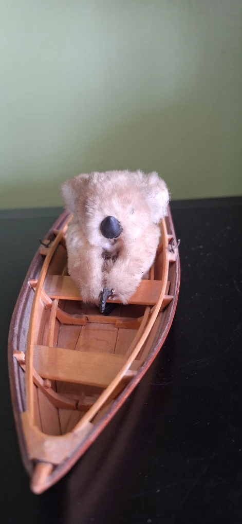 Vintage Steiff Koala in Wooden Rowboat - photo 2